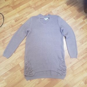Dusty Pink Sweater Dress